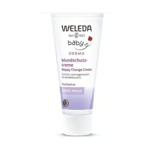 Weleda Bio fehér mályvás natúr popsikrém érzékeny, ekcémás bőrre - 50 ml