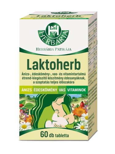 Herbária Laktoherb tabletta - 60 db (kifutó)