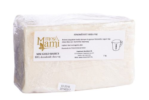 Shea vaj tömb - finomított, bio - 1 kg