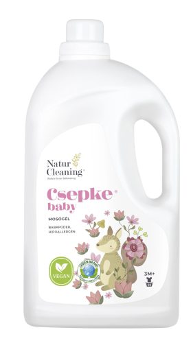 Csepke Baby mosógél 3m+ babapúder illattal - 4 liter (80 mosás)