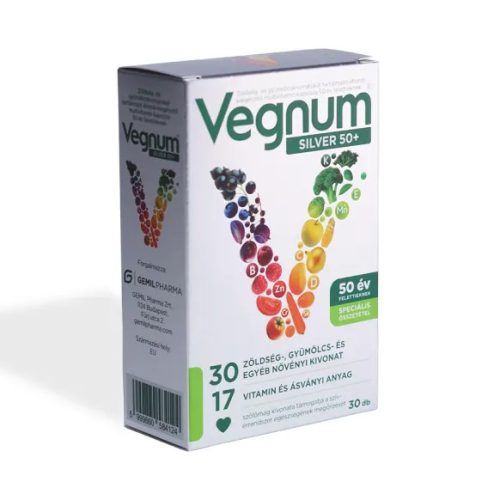 Vegnum Silver 50+ Multivitamin kapszula - 30 db