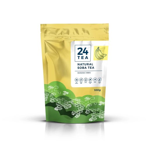 24 Tea Banana Vibes Soba Tea - banános hajdina tea, 100 g