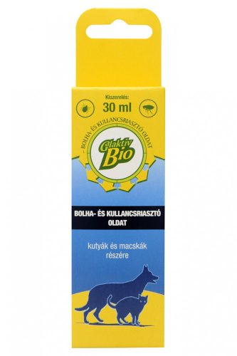 GalaktivBio bolha- és kullancsriasztó oldat - kutyákra/macskákra - 30 ml