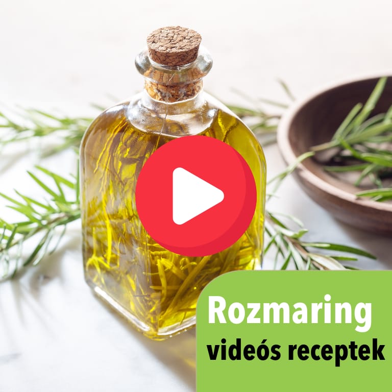 Rozmaringos receptek hajra - videóval